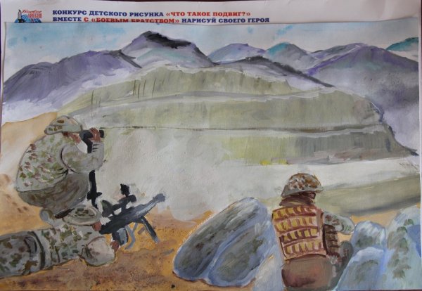 Рисунки детей про афганистанскую войну