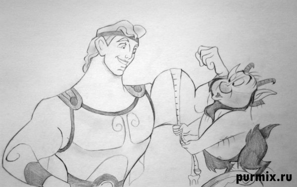 Рисунки карандашом герои мультфильмов