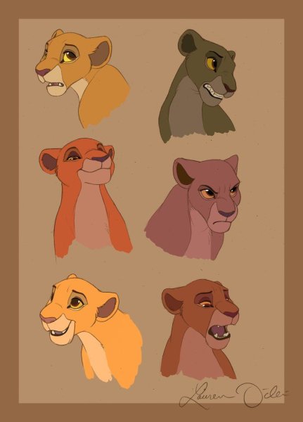 Рисунки герои король лев