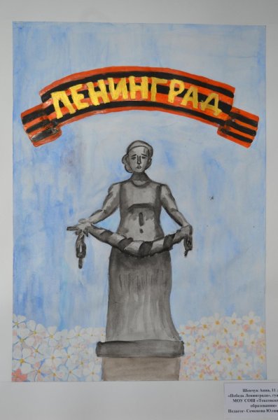 Рисунок на тему победа Ленинграда