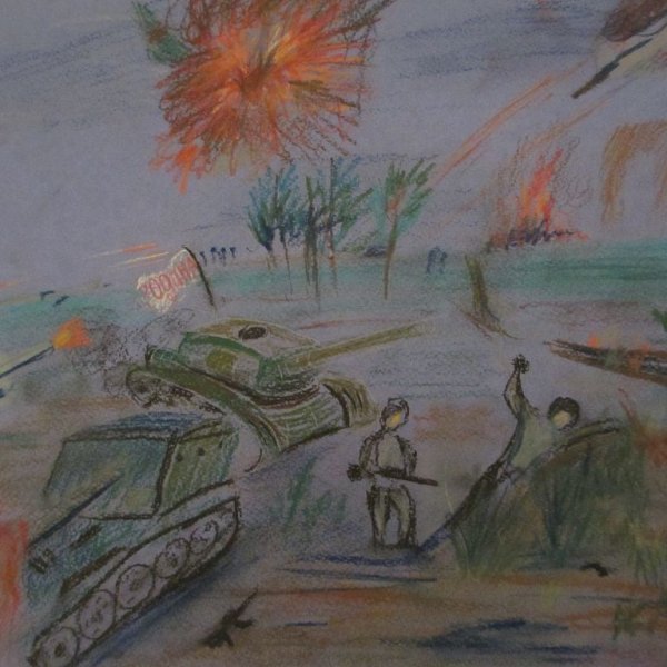 Рисунок на тему битва под Москвой