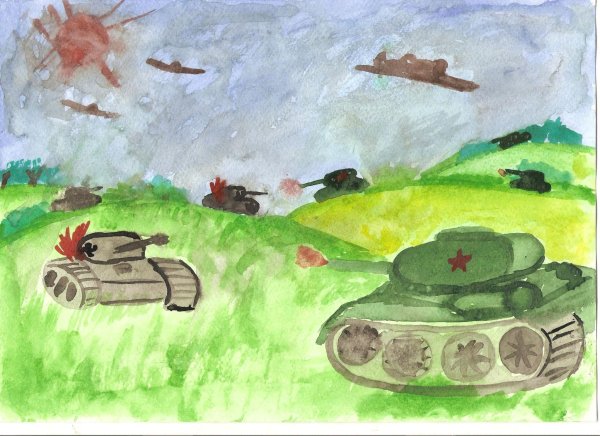 Рисунки о войне для детей