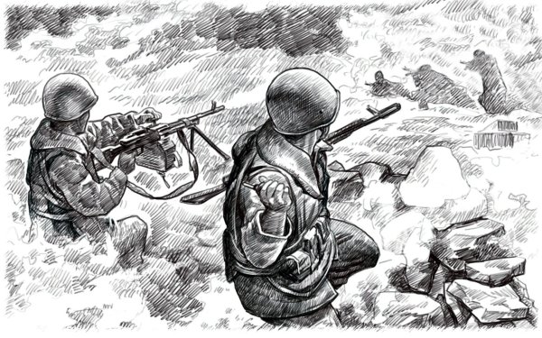 Картинки на тему война карандашом