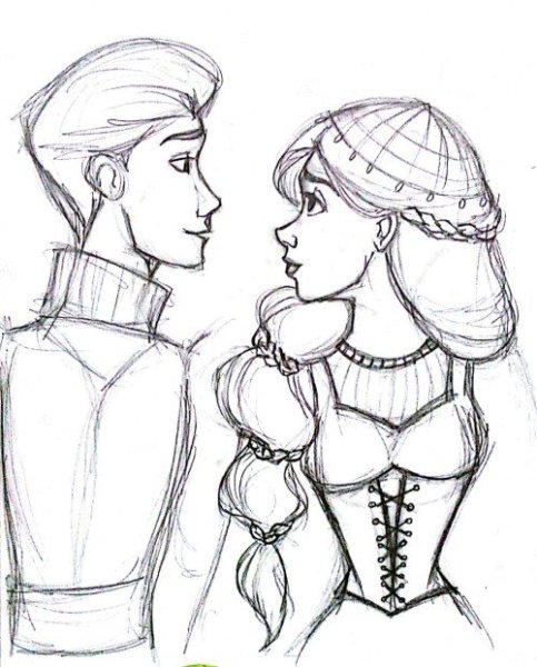 Рисунок Ромео и Джульета"