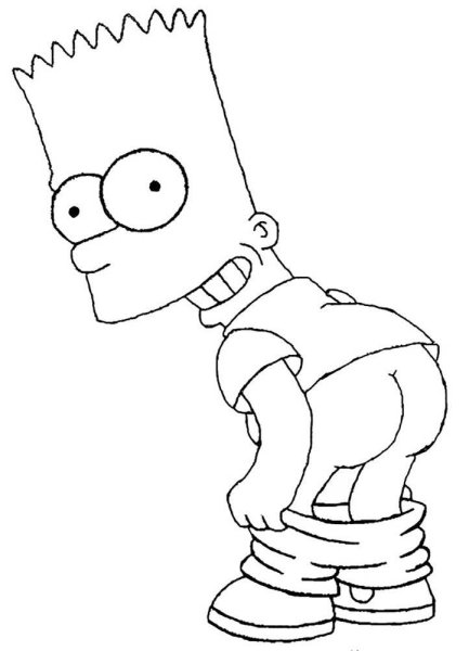 Барт симпсон этапно