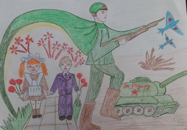 Рисунки на военную тему для школьников 1 класса