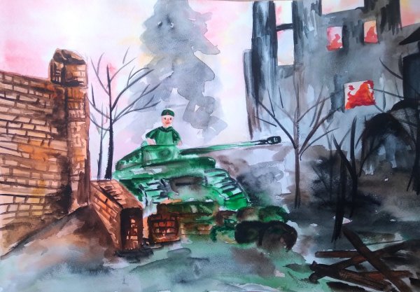 Рисование Сталинградская битва
