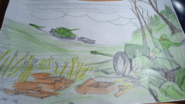 Рисунки на тему Сталинградская битва глазами детей