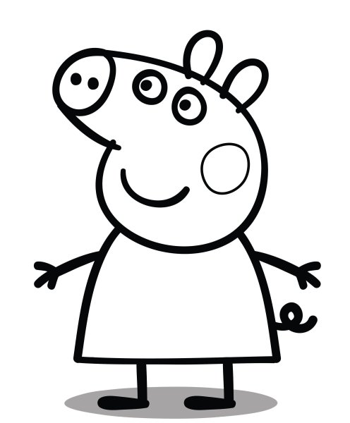 Раскраски для детей 4 лет Свинка Пеппа