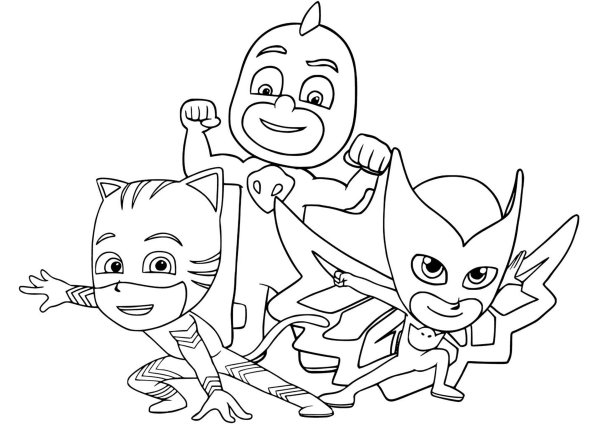 PJ Masks раскраски