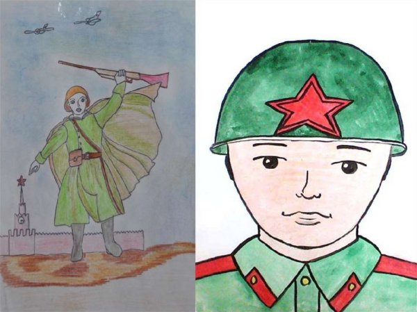 Военные рисунки для детей