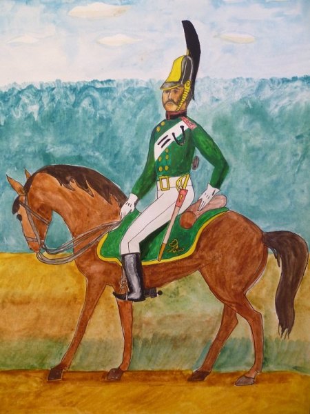 Рисунки героя 1812 года