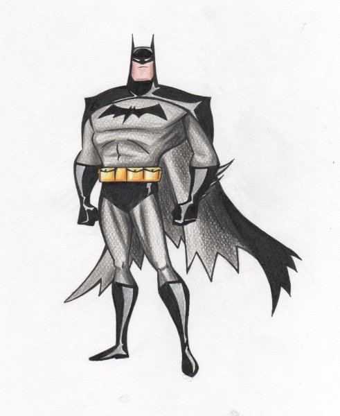 Бэтмен рисунок для срисовки
