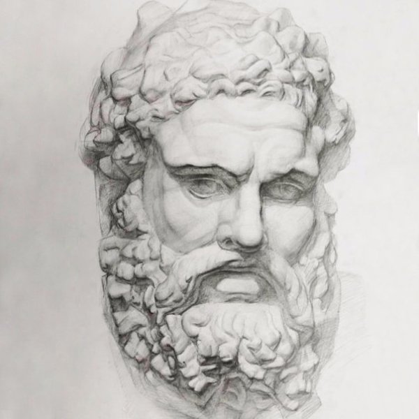 Гипсовая голова Зевса