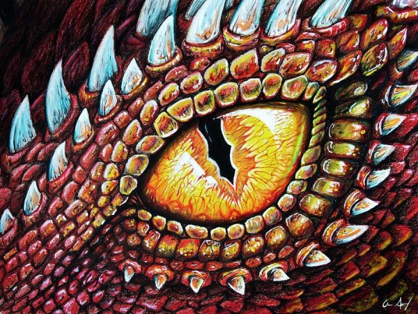 Рисунки глаз дракона