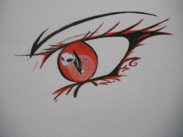 Демонические глаза для рисования