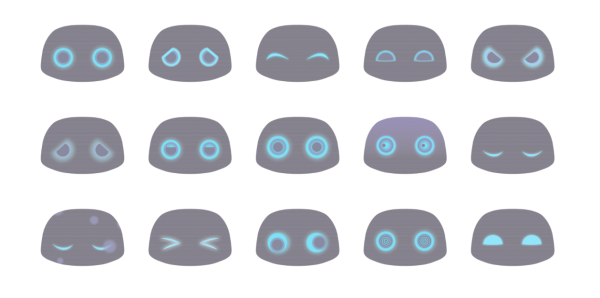 Нарисованные глаза робота
