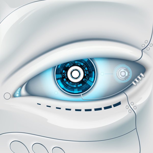 Роботизированный глаз арт