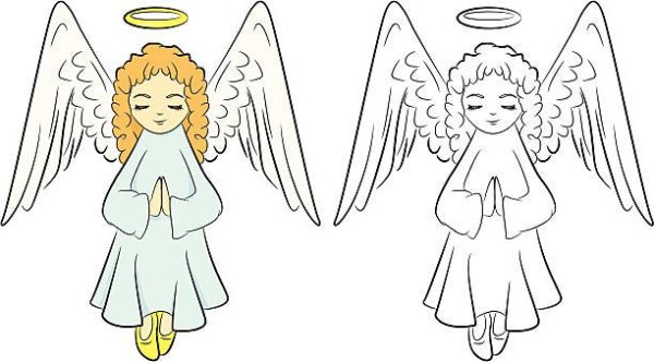 Ангел рисунок для детей