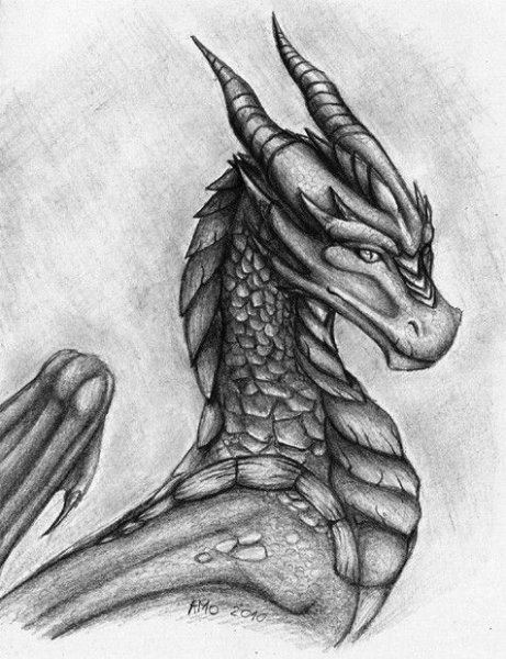Рисунки голова доброго дракона