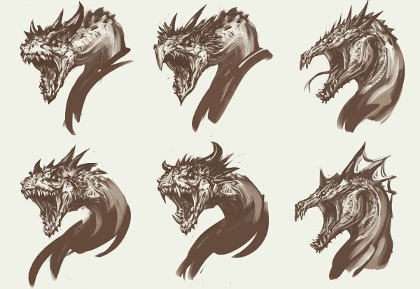 Стилизованная голова дракона