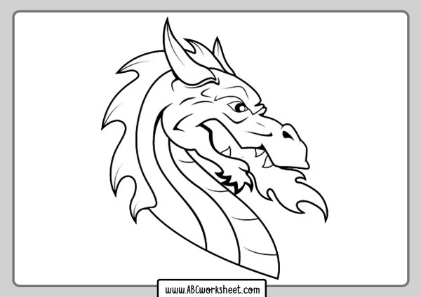Рисунки голова китайского дракона сбоку