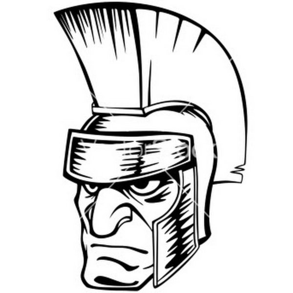 Шлем спартанца эскиз