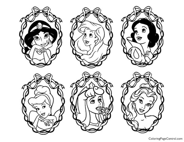 Раскраски для девочек принцессы Диснея