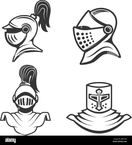 Рыцарский шлем эскиз