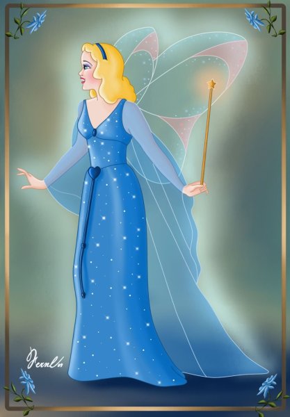 Рисунки голубая фея