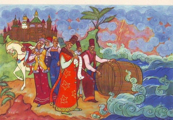 Рисунки гости у царя салтана