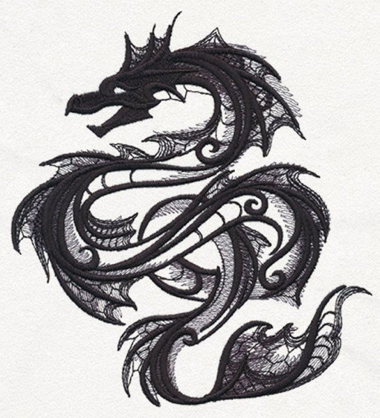 Татуировка дракон для девушки эскизы