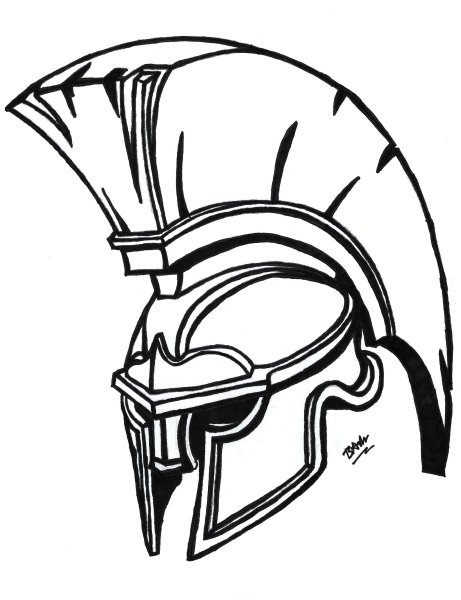 Спартанский шлем вектор