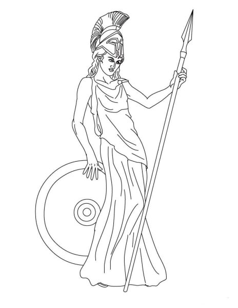 Богиня Греции Афина