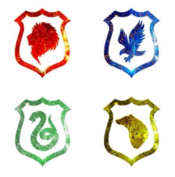 Символы факультетов Хогвартса из Гарри Поттера