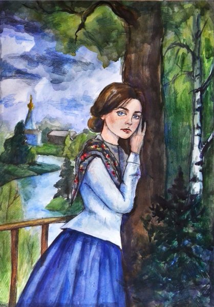 Катерина Кабанова гроза иллюстрация