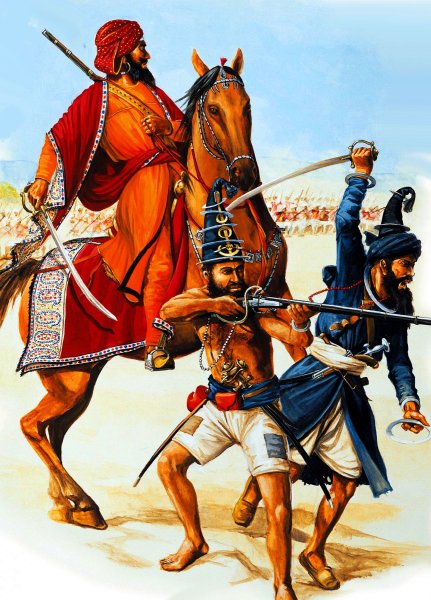 Индийские воины сикхи Оспрей