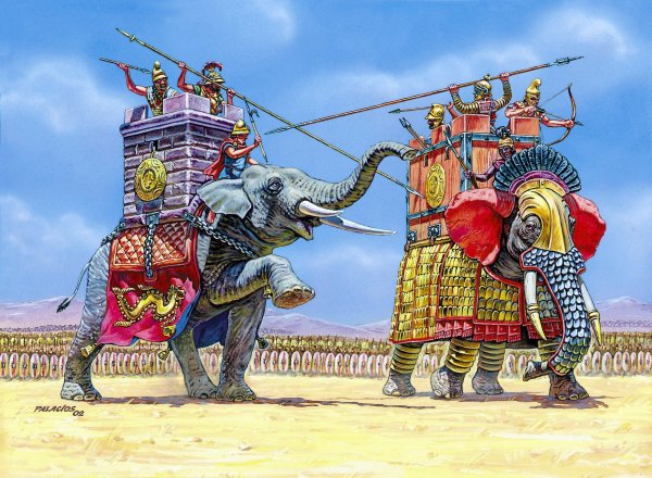 Слон боевой в древней Индии