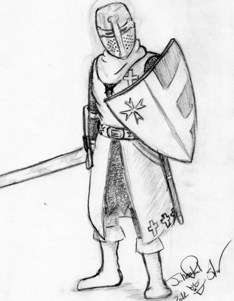 Рисунки исторический рыцарь