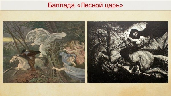 Лесной царь Жуковский иллюстрации