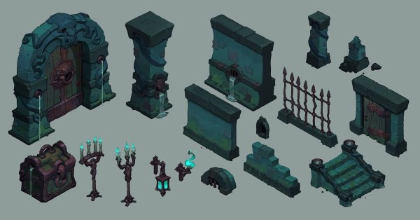 Ассеты Dungeon Pixel Art