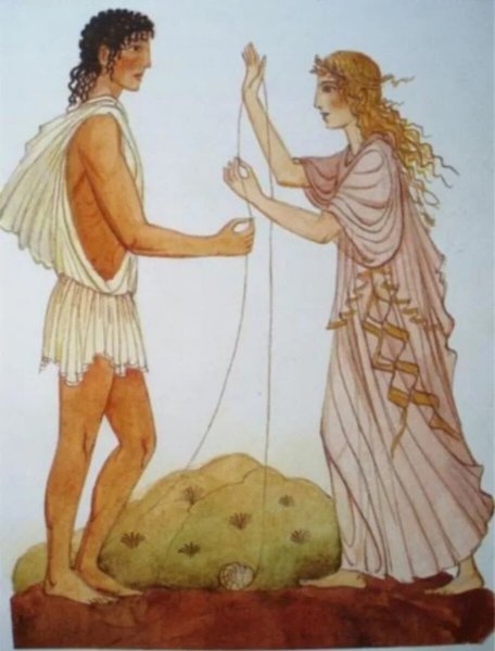Тесей и Минотавр нить Ариадны