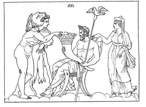 Геракл и яблоки Гесперид рисунок