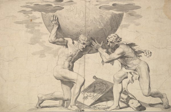 Титан атлас и Геракл