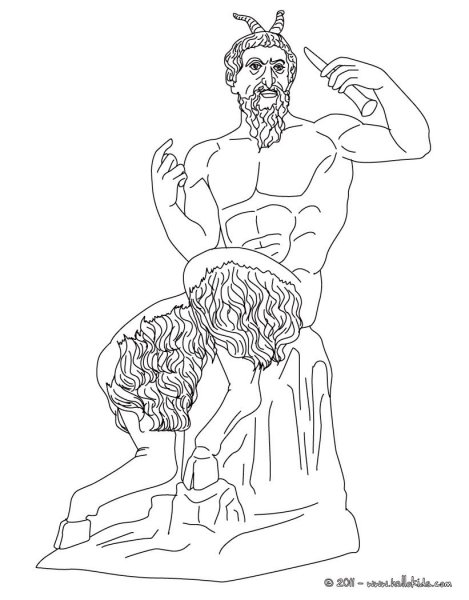 Зевс Бог древней Греции раскраска