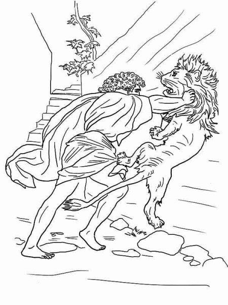 Иллюстрация к подвигу Геракла немейский Лев