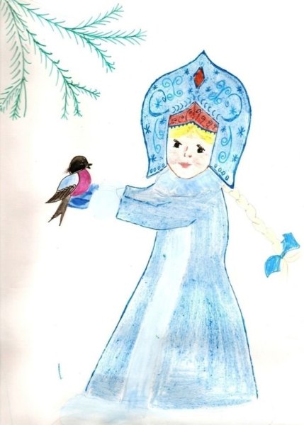 Рисунок к опере н а Римского Корсакова Снегурочка