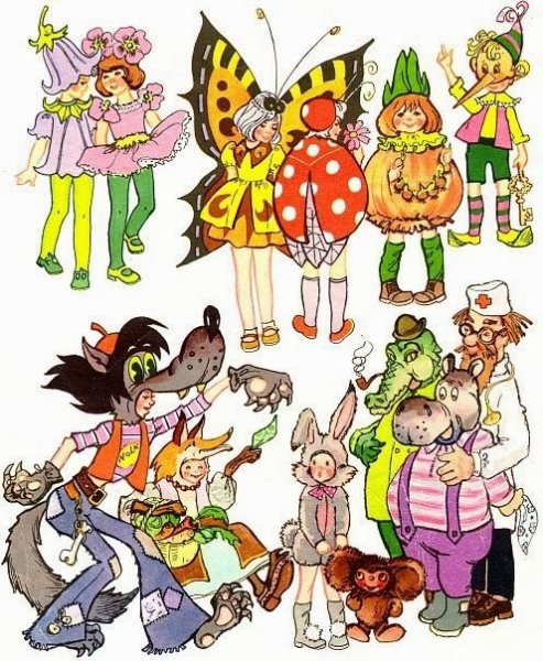 Детские персонажи карнавала