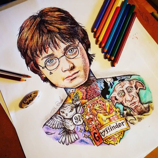Гарри Поттер рисунки Гарри