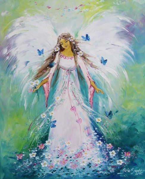 Весенние ангелы в картинах художников
